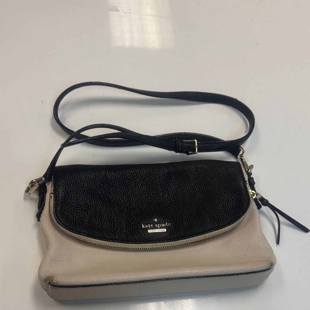 Kate Spade Black and Tan Crossbody Bag